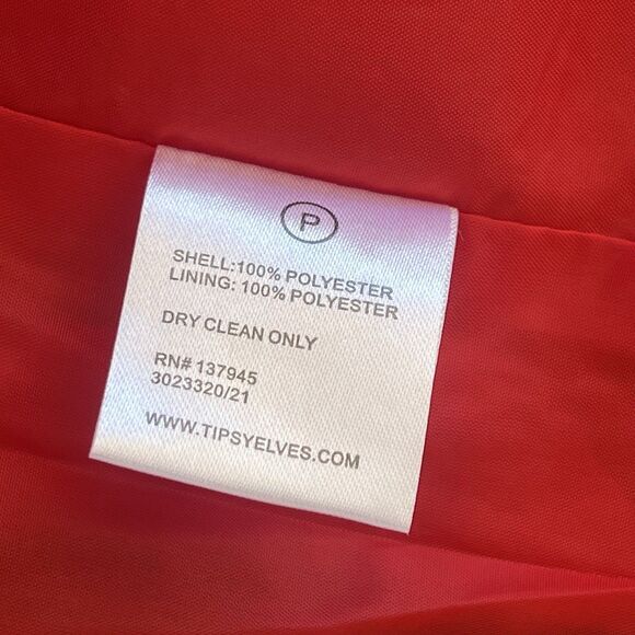 Tipsy Elves Men’s Sequin All Over Blazer Ruby Red Size 42 Tailored Fit Costume - Picture 7 of 9